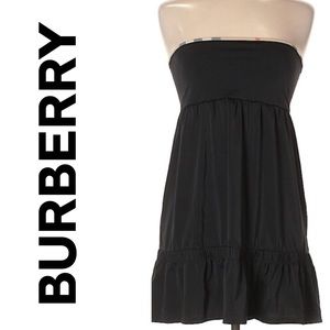 Burberry Black Strapless Mini Dress